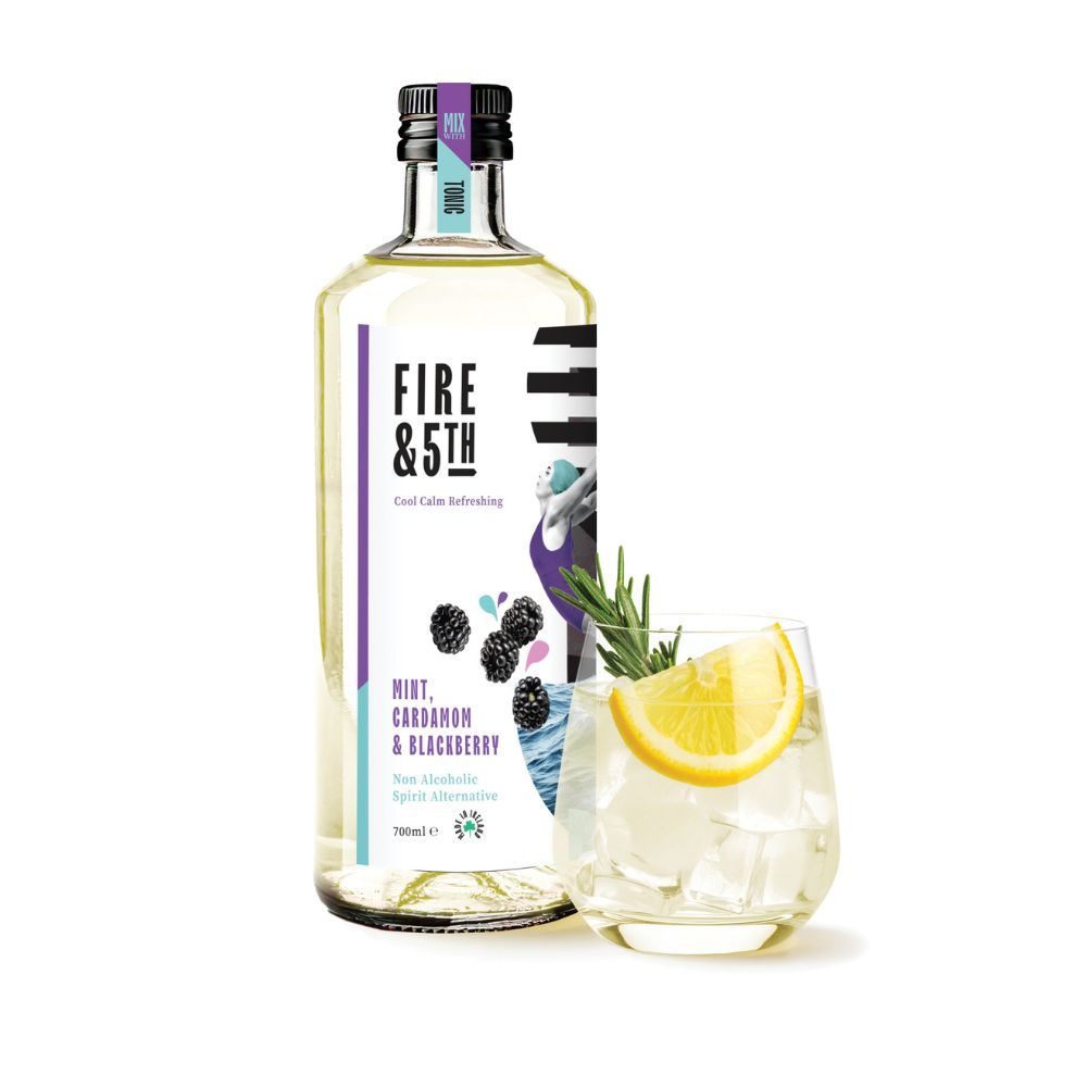Fire & 5th Mint Cardamom & Blackberry non alcoholic spirit