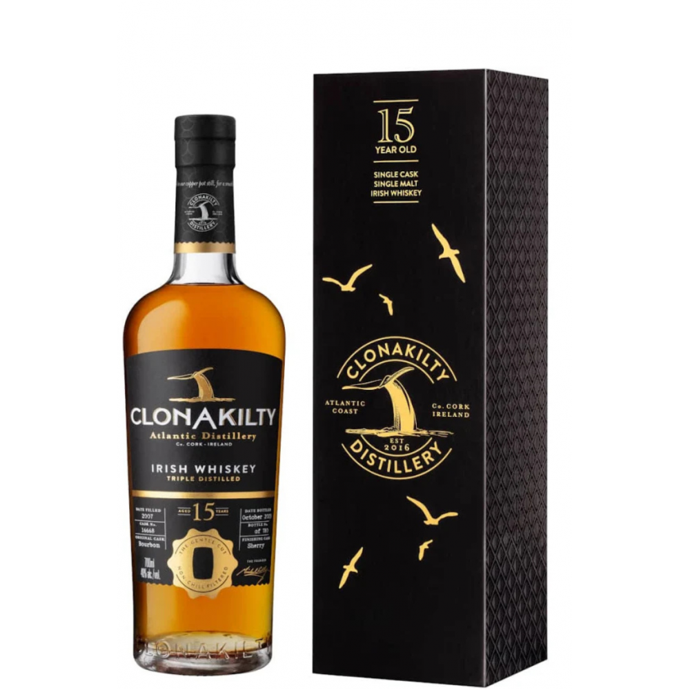 Clonakilty 15 Year Old Single Malt Single Cask Whiskey		