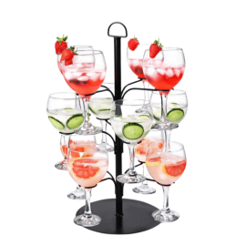 Detachable Metal Cocktail Tree Glass Holder 