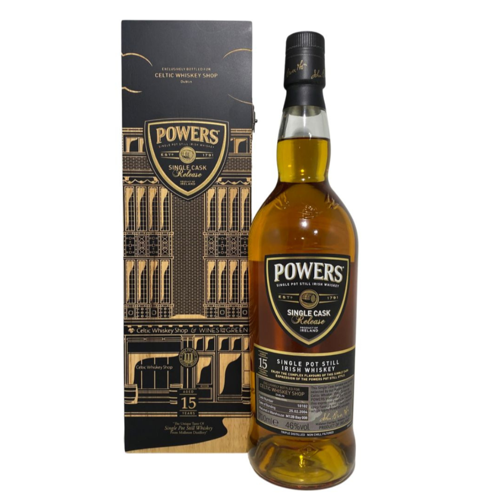 Powers 15 Year Old Single Pot Still #10102 Celtic Whiskey Shop Exclusive