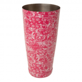 28 fl oz Boston Can Pink Floral Design