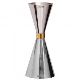 Mezclar Preciso Gold Banded Jigger - 25/50ml (3180)