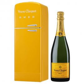 Veuve Clicquot Smeg Fridge Yellow Label 