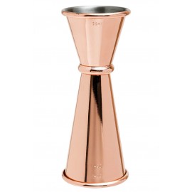 25/35/50ngs Copper Plated Banded Jigger Measure (3181)