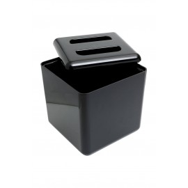 Insulated Square Ice Bucket Black 7pt (3501)