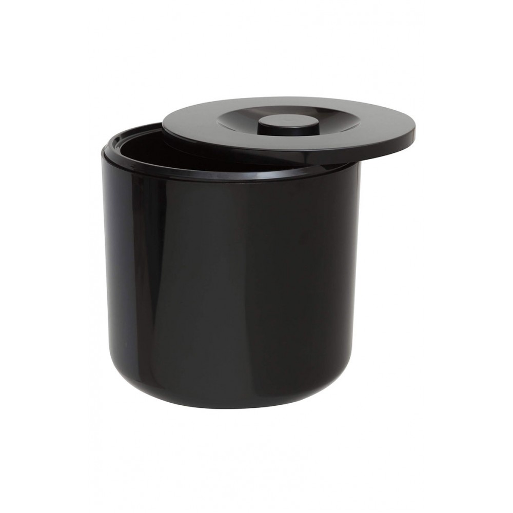 Insulated Round Ice Bucket Black 7pt (3502)