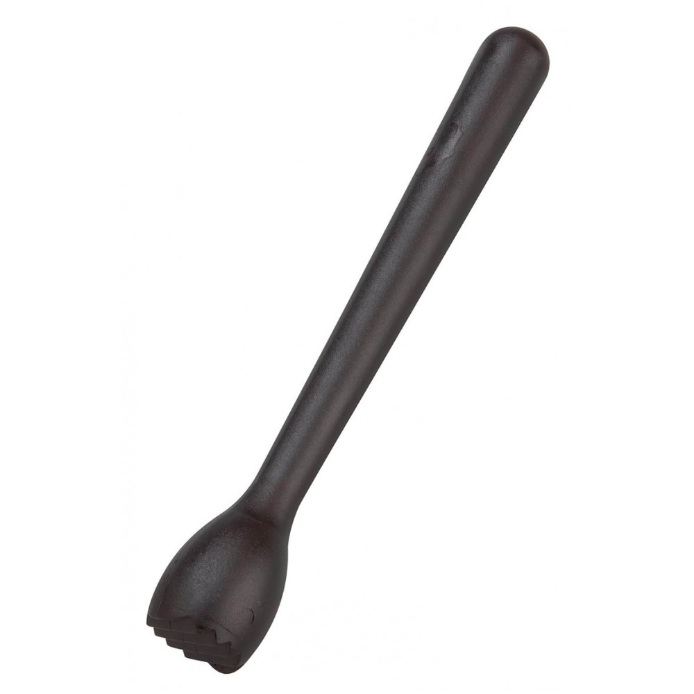 Muddler - 8.5 Inch Black Plastic Ribbed (3573)