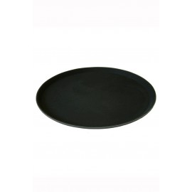 Round Black Non Slip Tray 14 Inch