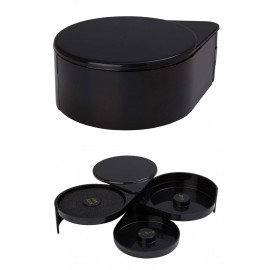 Glass Rimmer 3 Tier Black (3597)