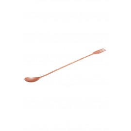 Mezclar Cocktail Spoon With Fork Copper (3679)