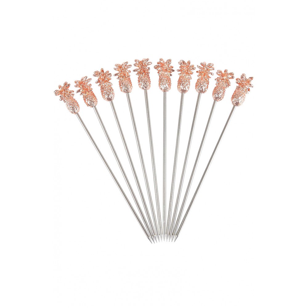 Pineapple Garnish Pick Copper Plated Pk10 (3733)