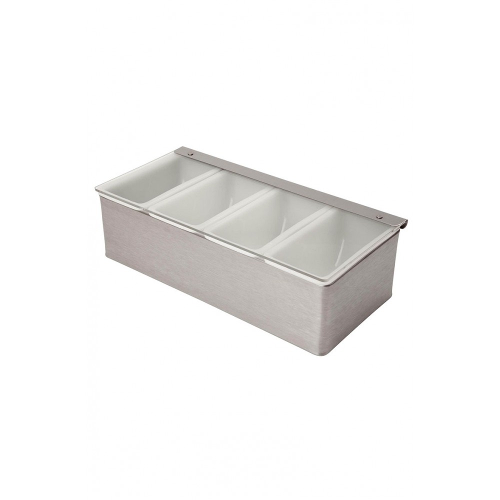 4 Part Stainless Steel Condiment Holder (3761)