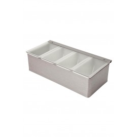 4 Part Stainless Steel Condiment Holder (3761)
