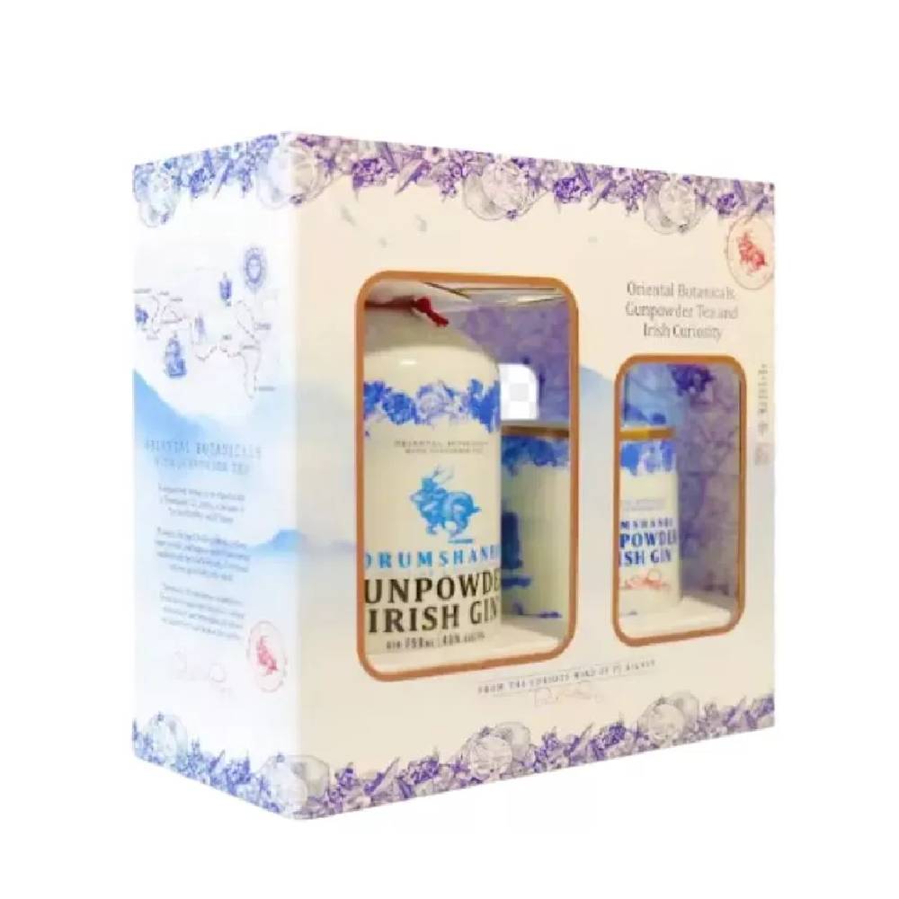 Drumshanbo Gunpowder Ceramic Gin 70cl Gift Pack