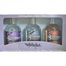3 Sq Miles Irish Craft Gin 3x10cl
