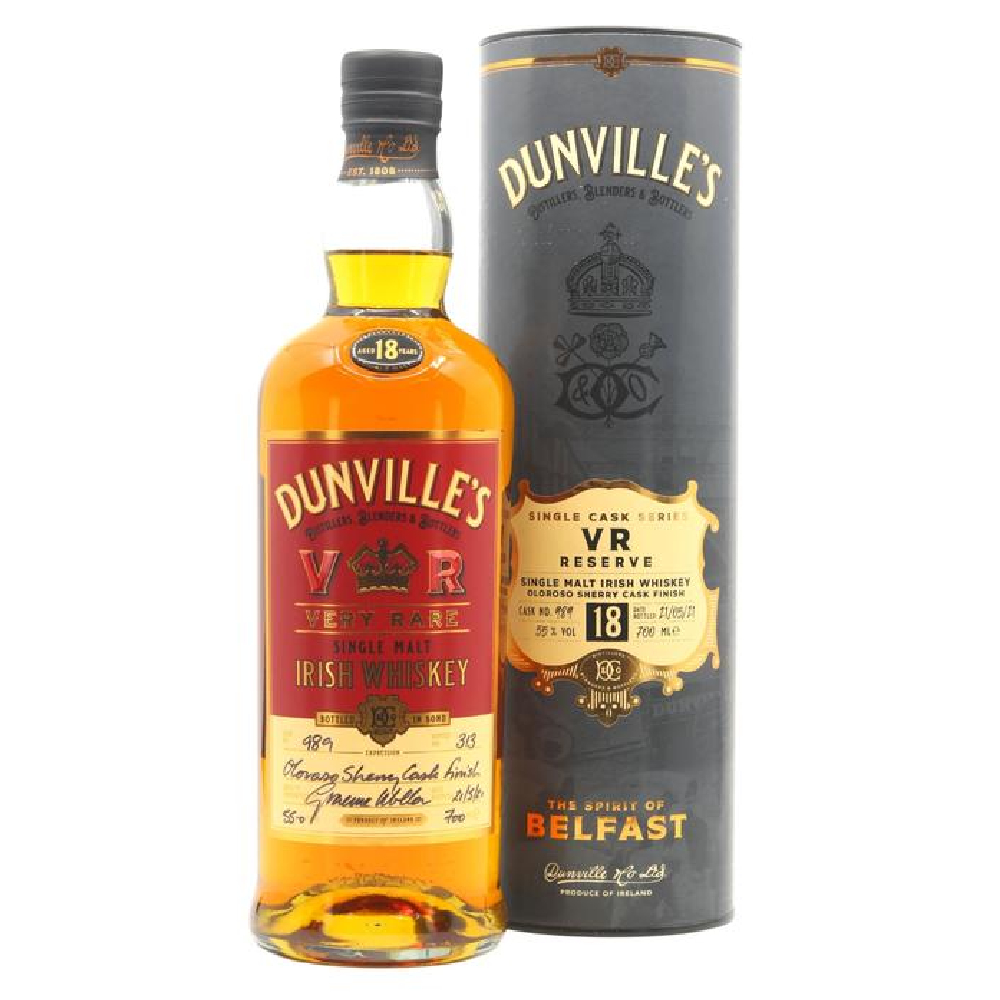 Dunvilles Very Rare 18 Year Old Single Cask Oloroso Sherry (Cask #989)