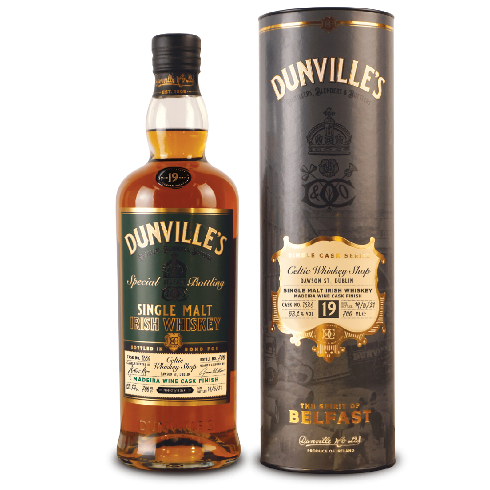 Dunvilles 19 Year Old Celtic Whiskey Shop Exclusive Cask 
