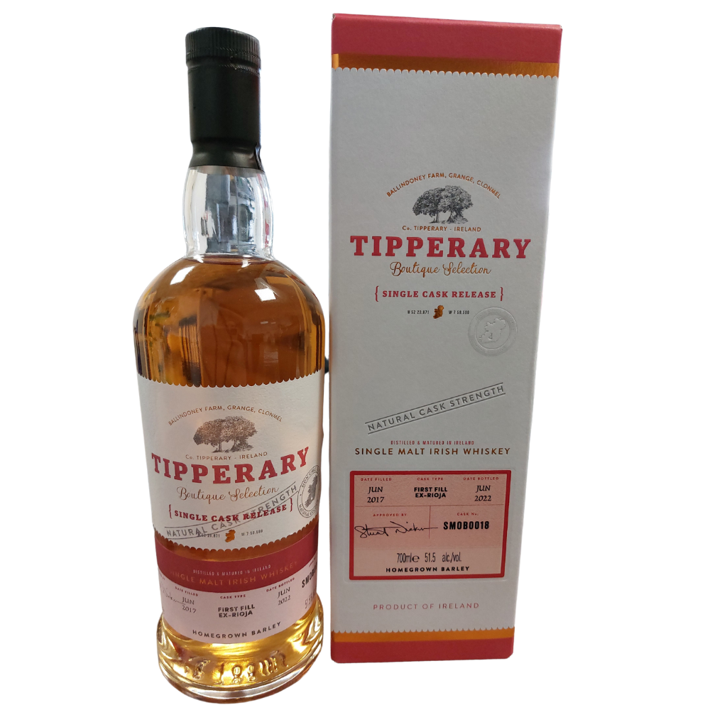 Tipperary Homegrown Barley Single Cask Whiskey Live Dublin 2022 Exclusive