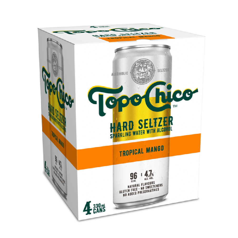Topo Chico Tropical Mango 4 Pack