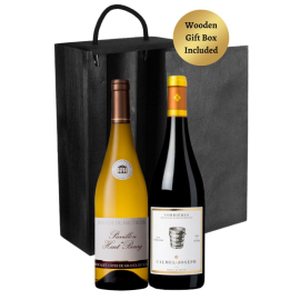 French Wine Set with Wood Box