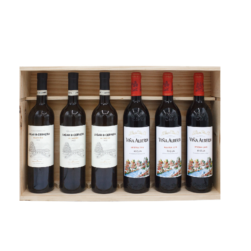 Rioja Alta 6 Bottle Gift Set x3 Alberdi, x3 Lagar